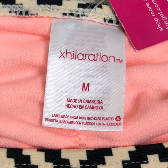 New Black Bikini Suite Bottom Stripe Medium - Picture 6 of 6